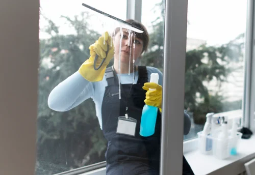 Nettoyage de vitres intérieures et extérieures à Vaudelnay